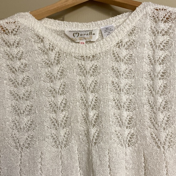 Marella crochet knit sleeveless sweater. Size M - Picture 4 of 5